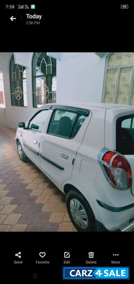 White Maruti Suzuki Alto Lxi