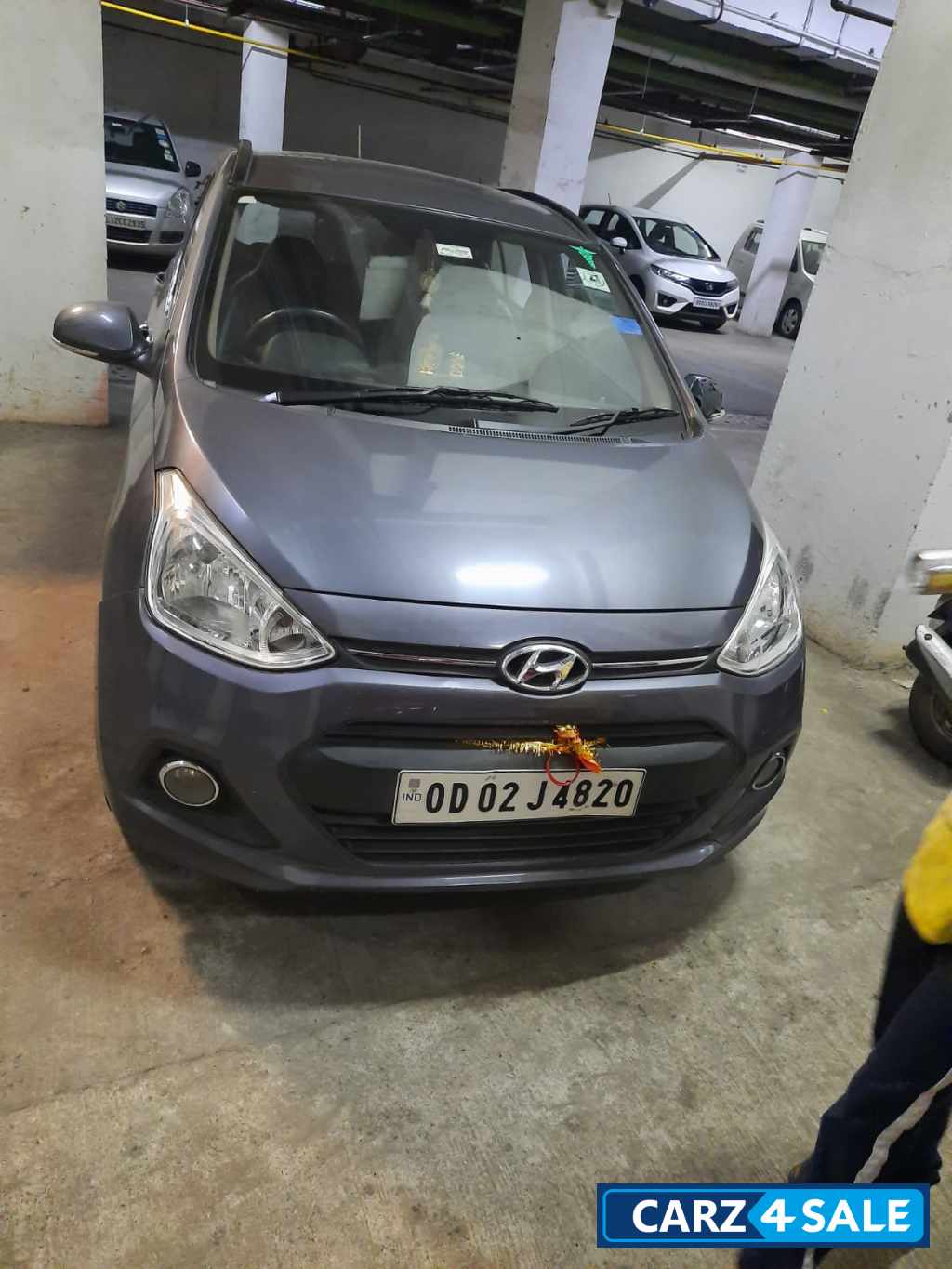Grey Hyundai i10 Grand i10 sportz