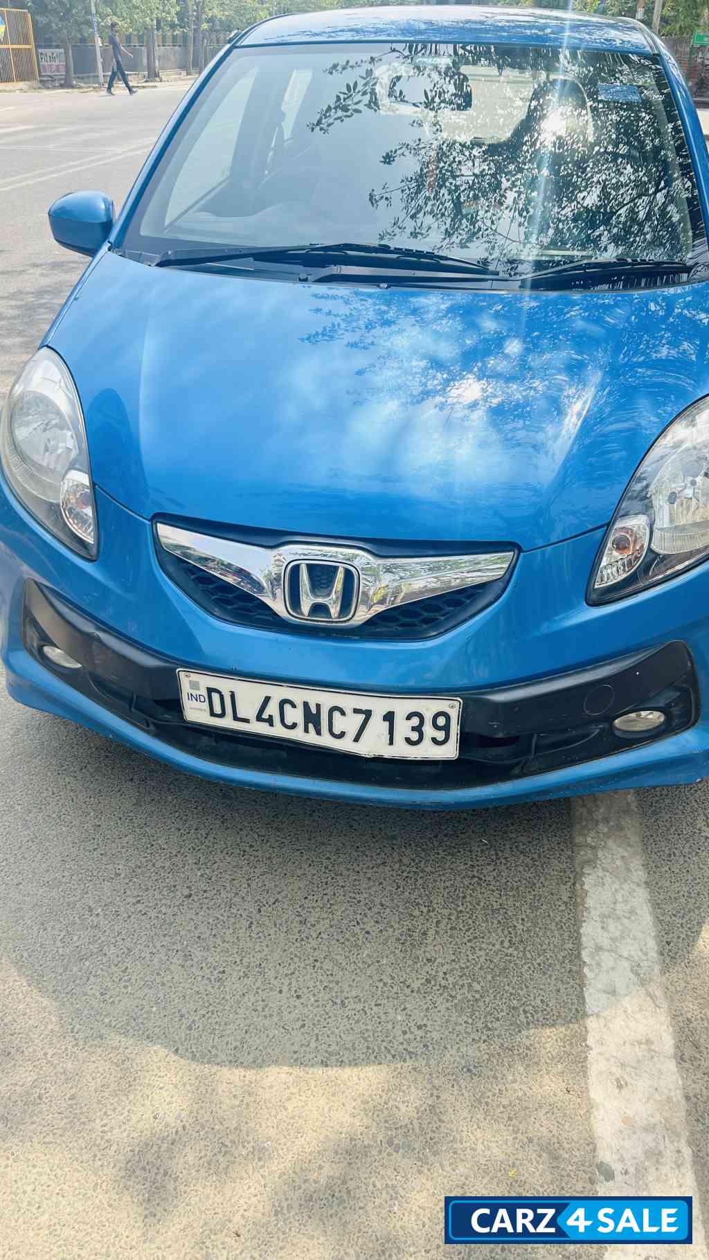 Blue Honda Brio VMT