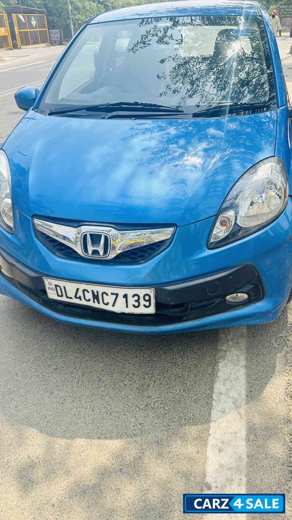 Blue Honda Brio VMT