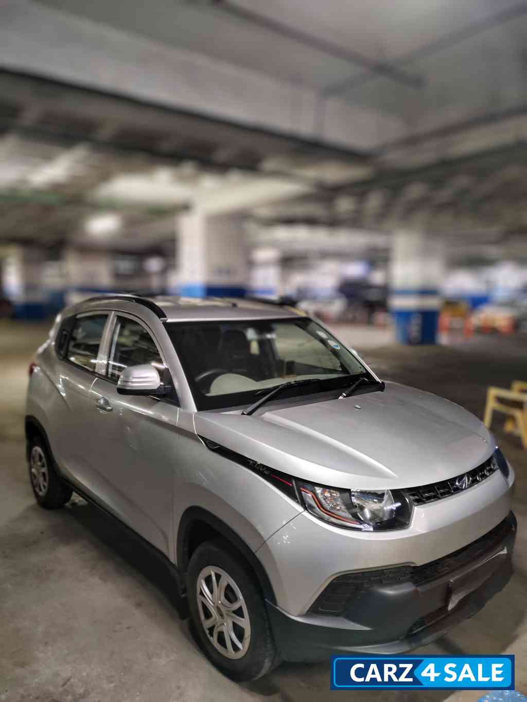 Silver Mahindra KUV100 K4 6 Seater Petrol