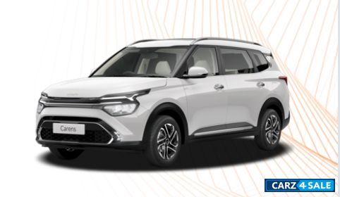 White Kia Carens Luxury Plus manual 6 seater