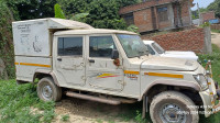 White Mahindra Bolero Camper power stering