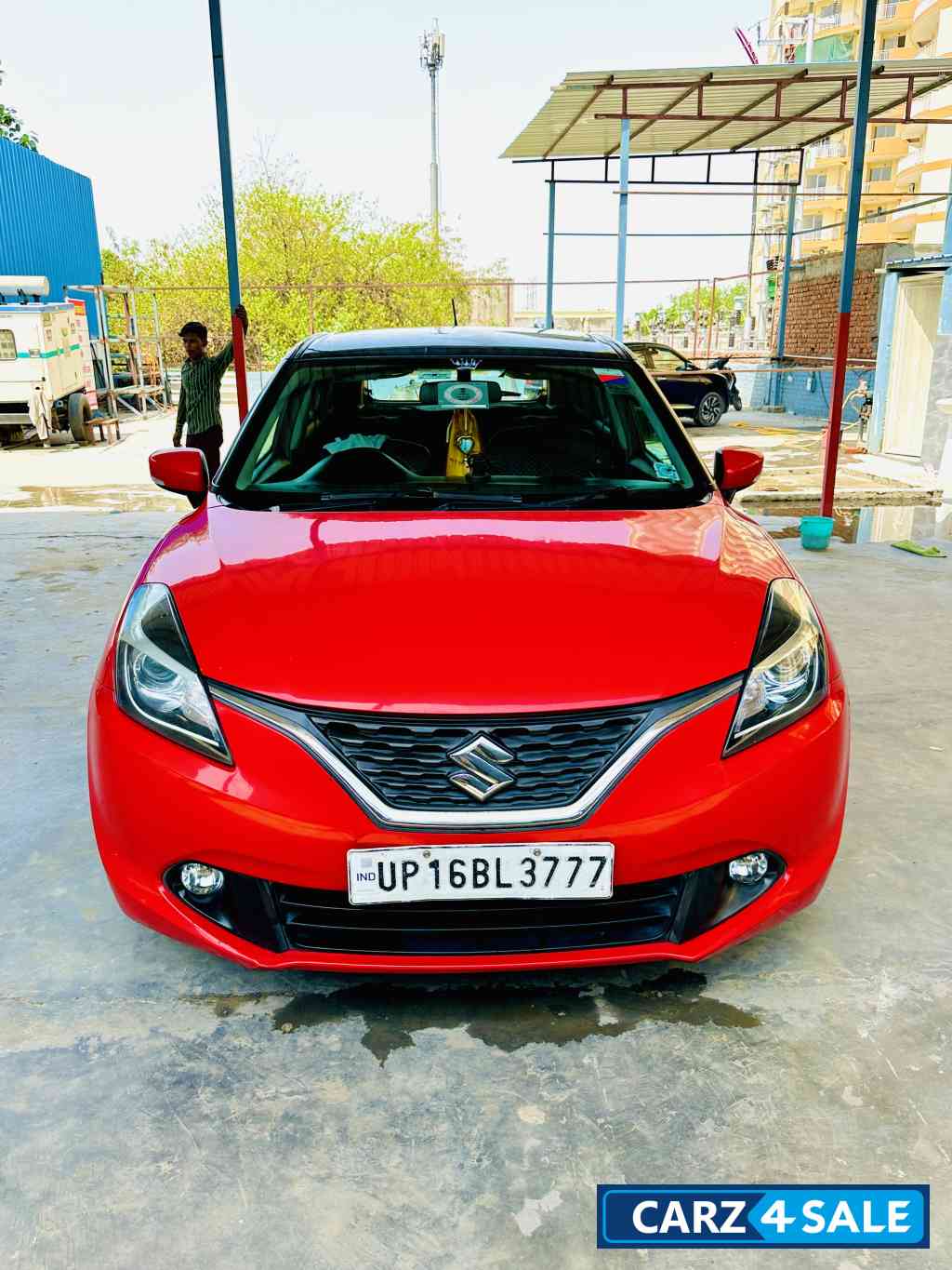 Fire Red Maruti Suzuki Baleno Zata