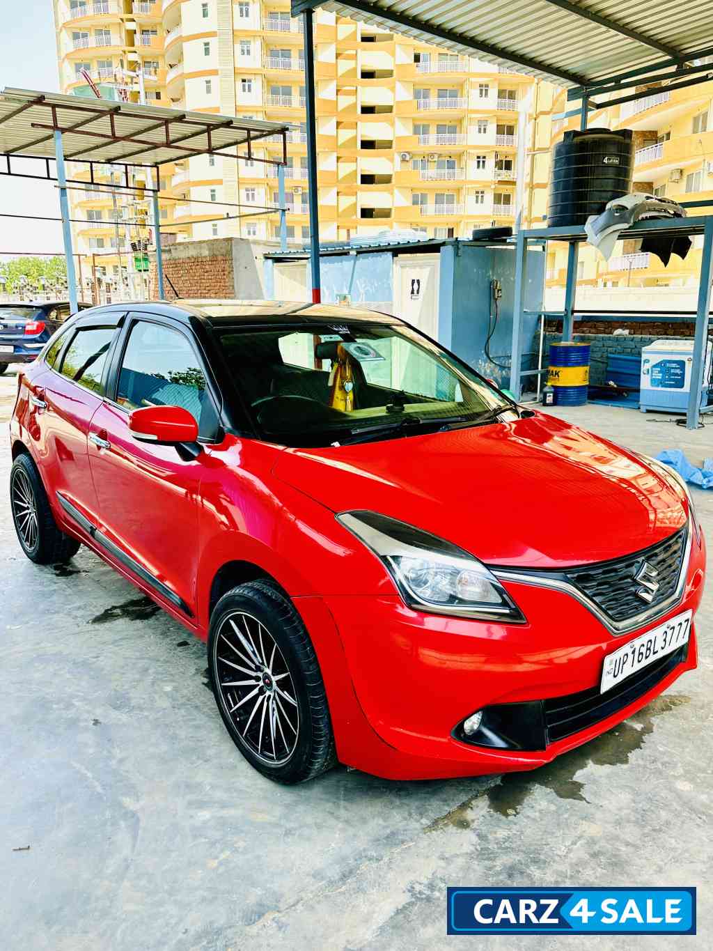 Fire Red Maruti Suzuki Baleno Zata