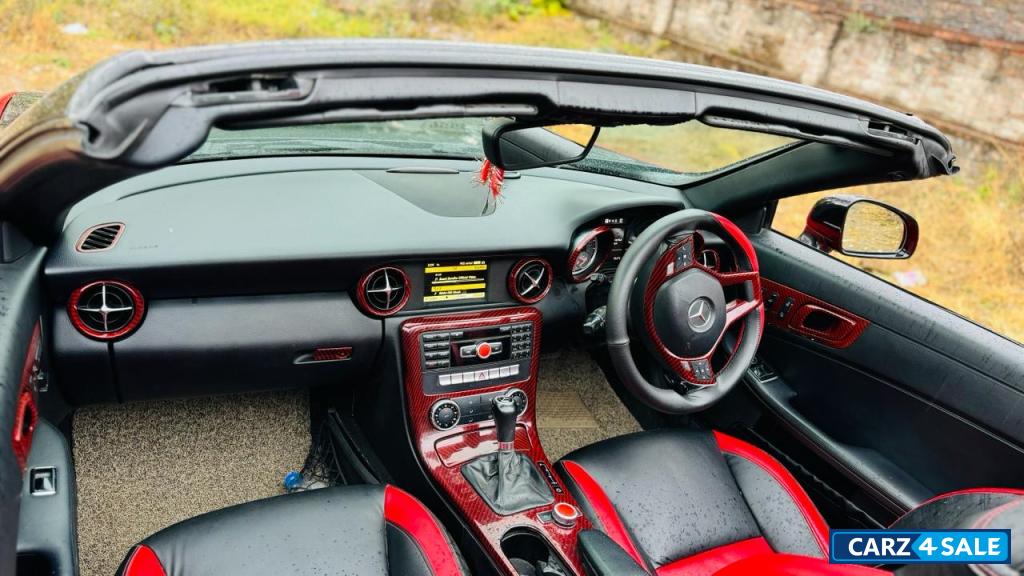 Red Mercedes-Benz SLK 350