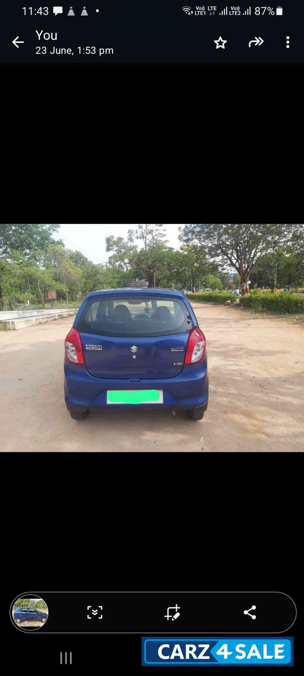 Maruti Suzuki  Alto 800 lxi cng