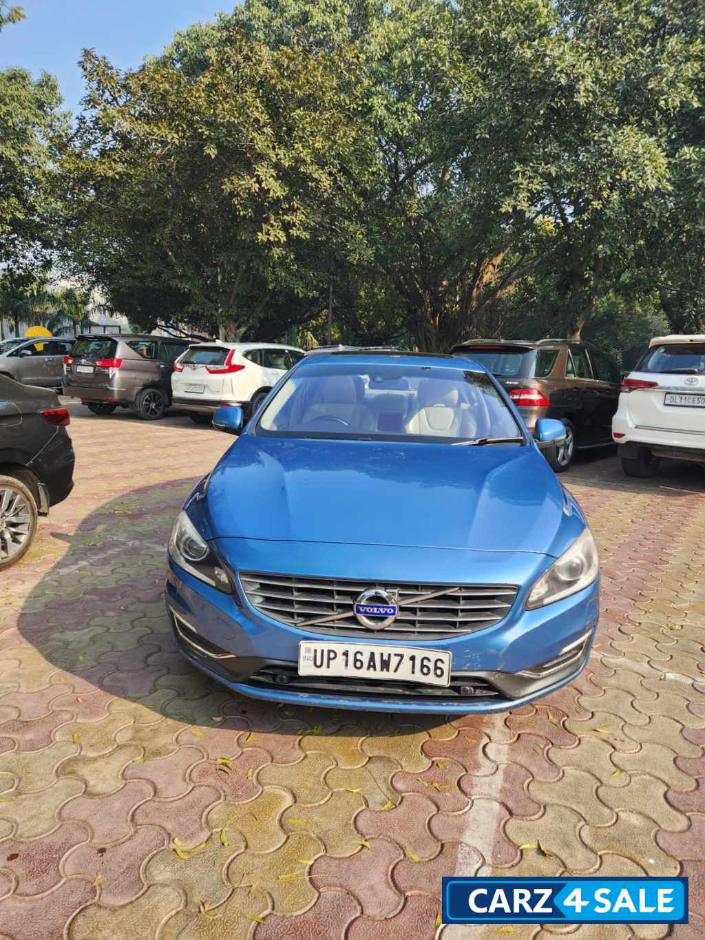 Blue Volvo S60