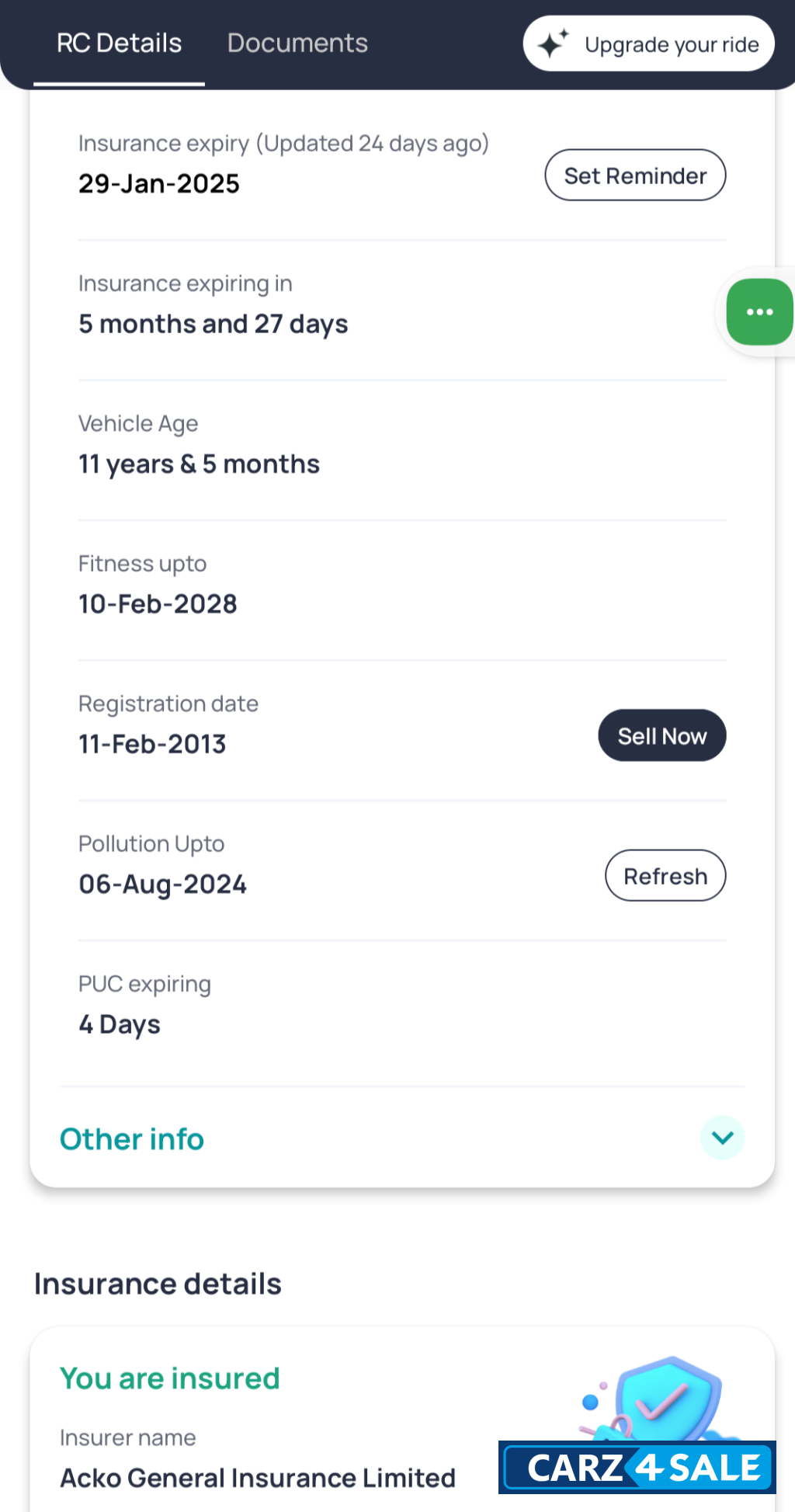 Blue Hyundai Eon ERA