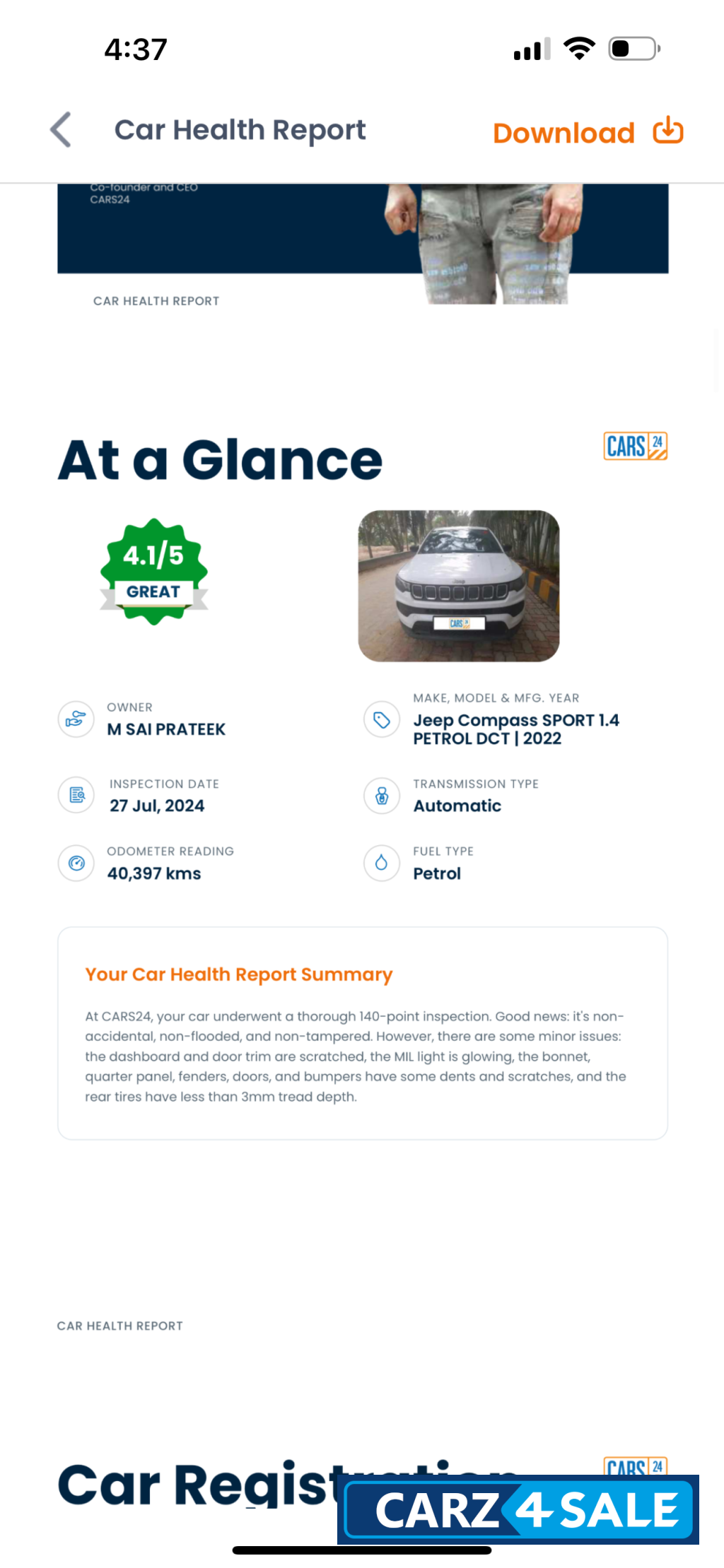 Jeep Compass SPORT 1.4 PETROL DCT