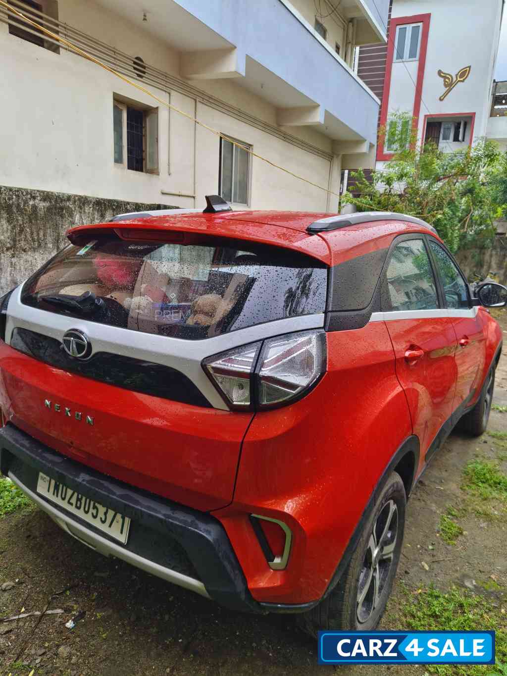Flame Red Tata Nexon XZA Plus (S)