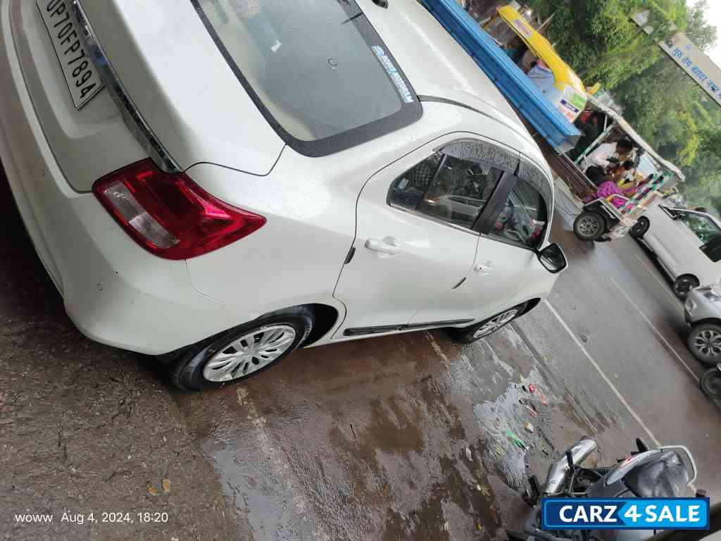 Pearl White Maruti Suzuki Dzire
