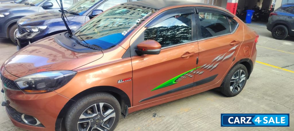 Copper Brown Tata Tigor XZ top end