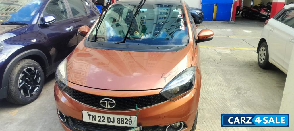 Copper Brown Tata Tigor XZ top end
