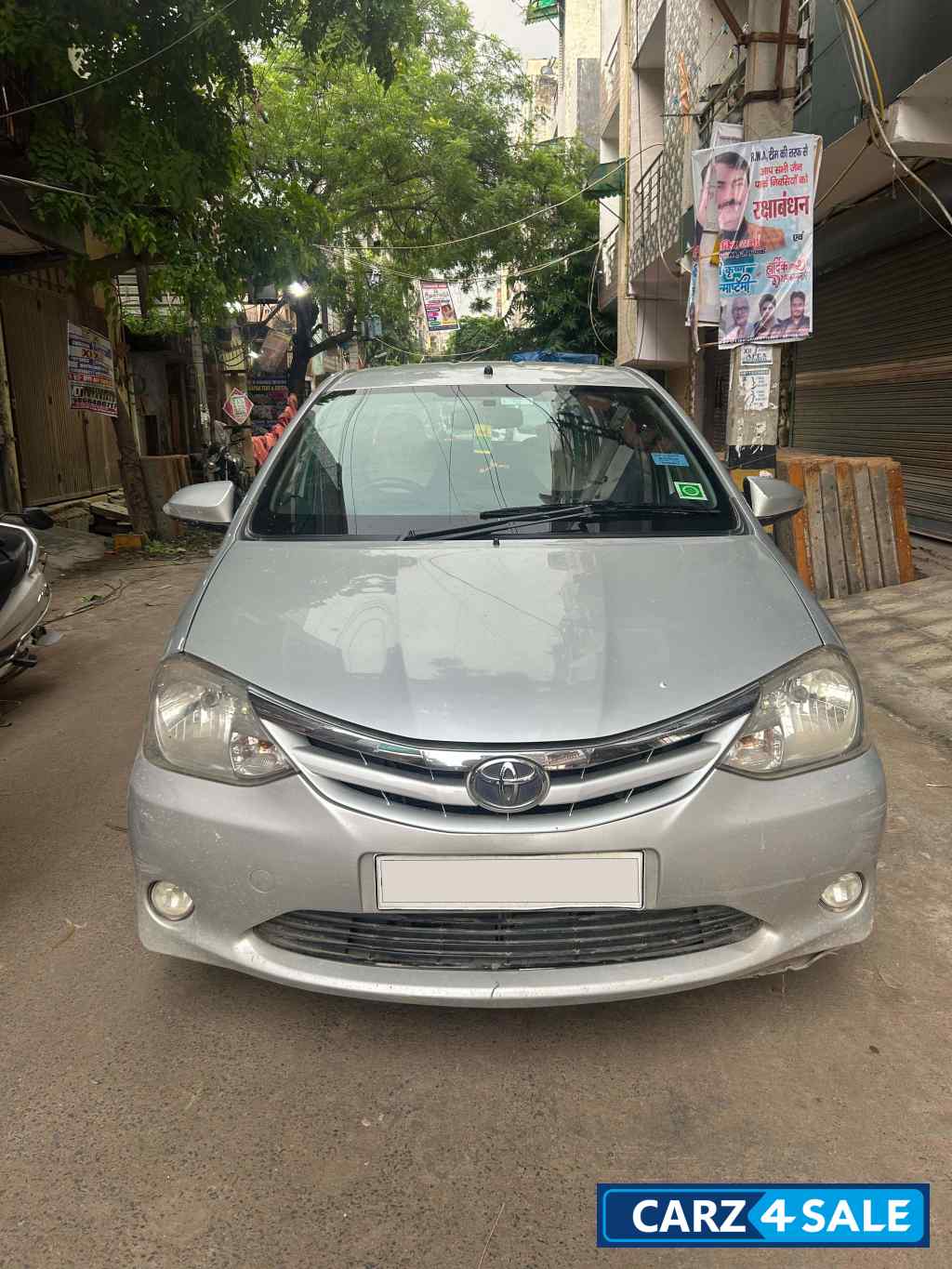 Silver Toyota Etios G