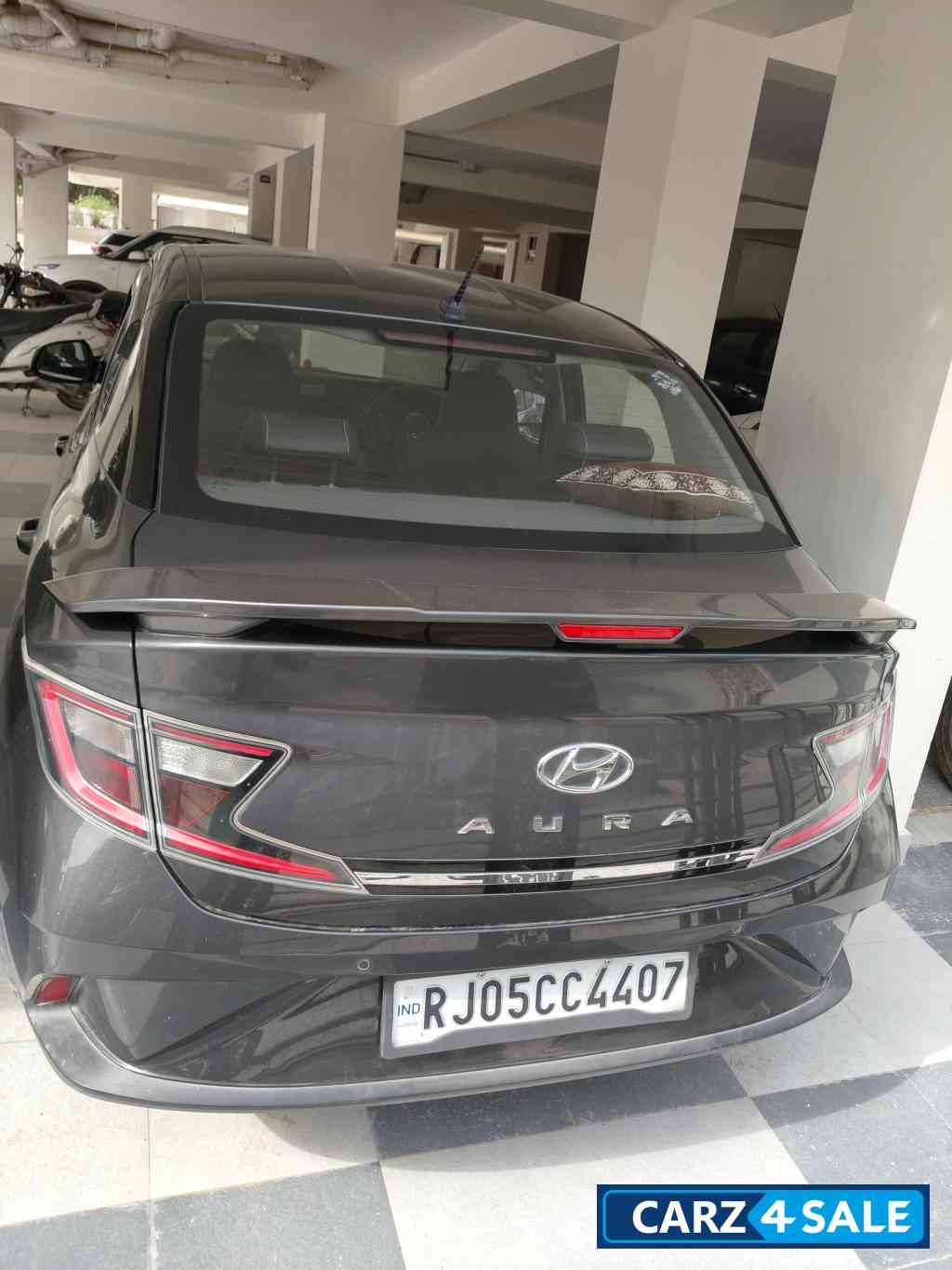 Grey Hyundai Aura S