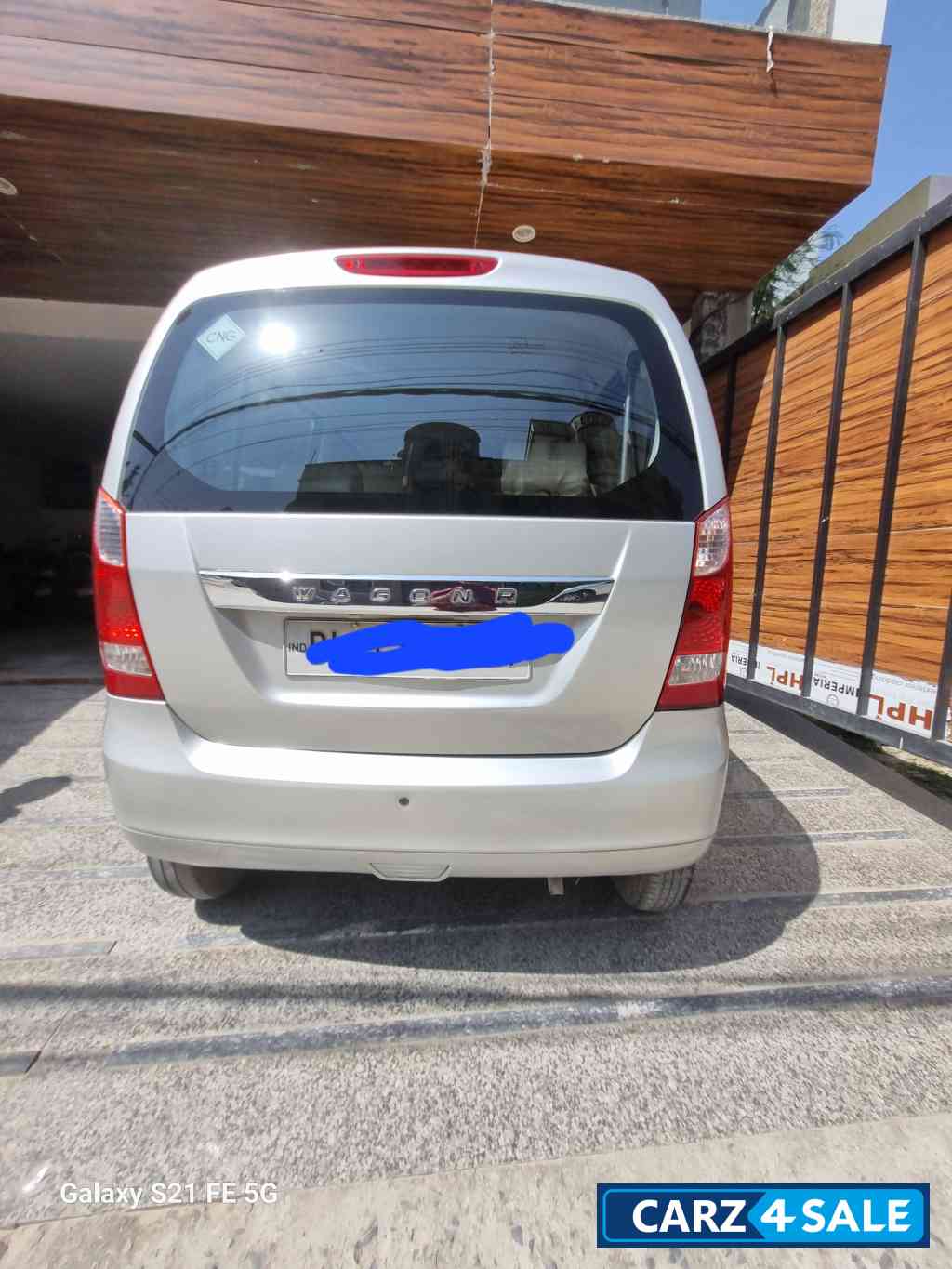 Silver Maruti Suzuki Wagon R LXI CNG