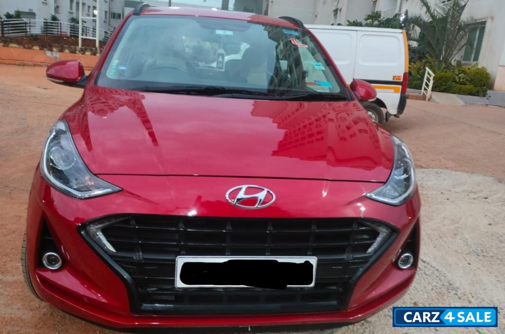 Fiery Red Hyundai i10 Grand i10 nios