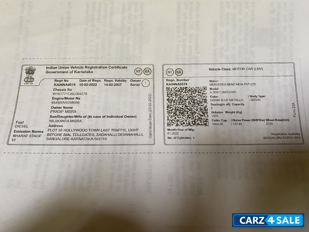 Mercedes-Benz A-Class Limousine A200d