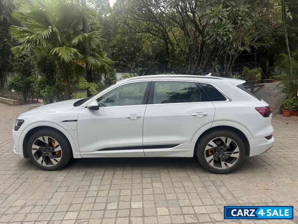 White Audi e-tron Etron 50