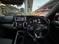 Maroon Red Kia Sonet HTX iMT Turbo Sunroof