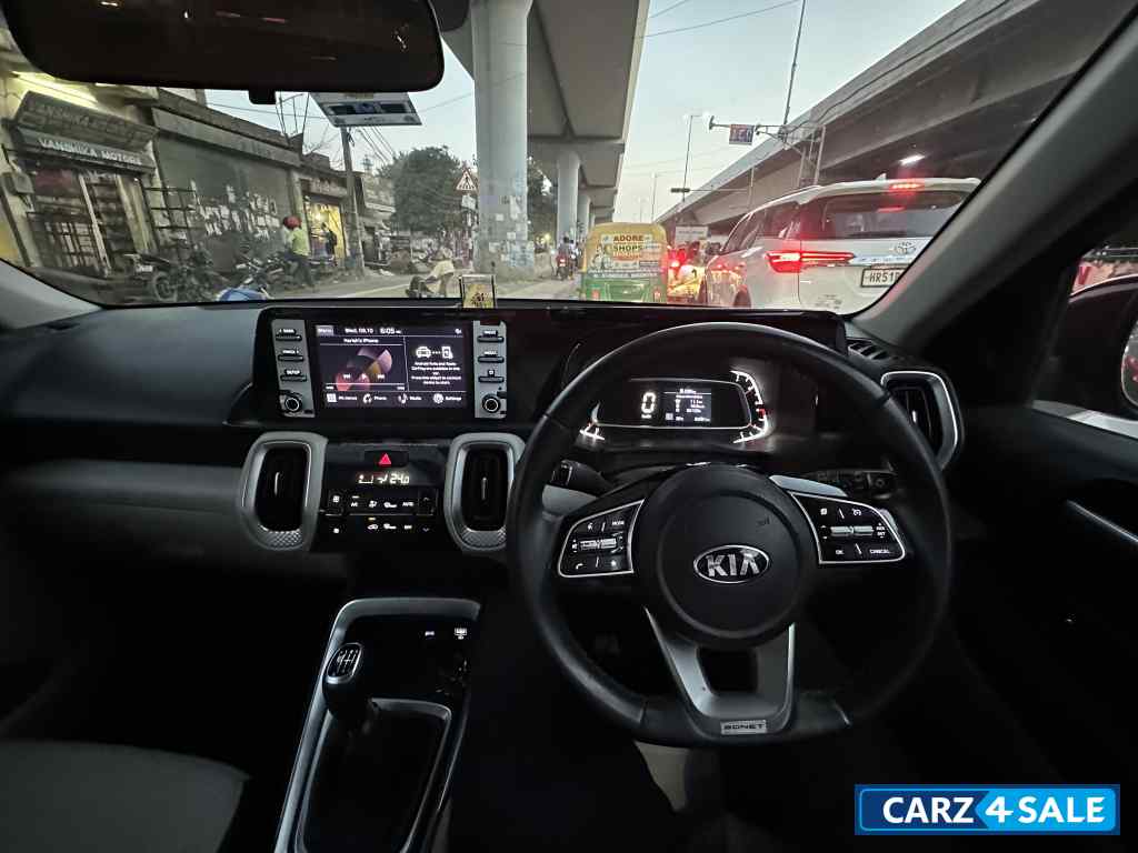 Maroon Red Kia Sonet HTX iMT Turbo Sunroof