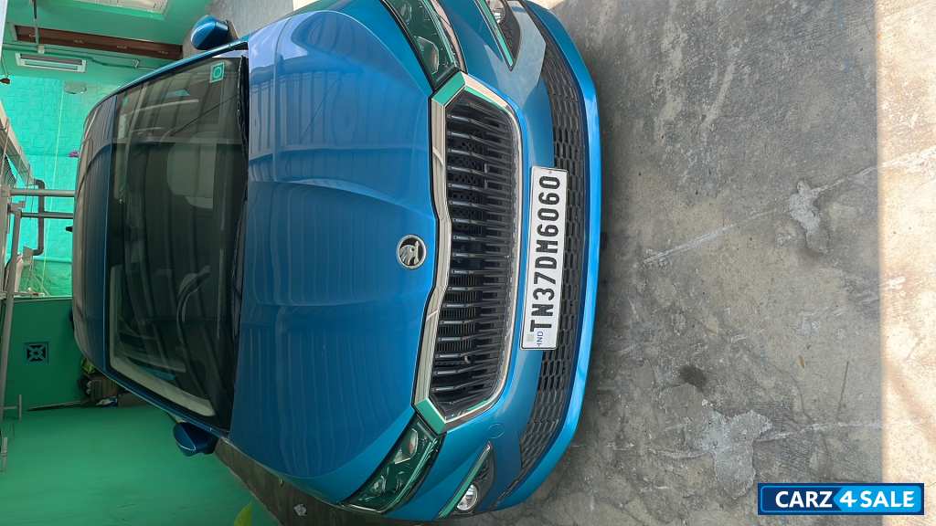 Blue Skoda Slavia Style 1.0 TSI AT