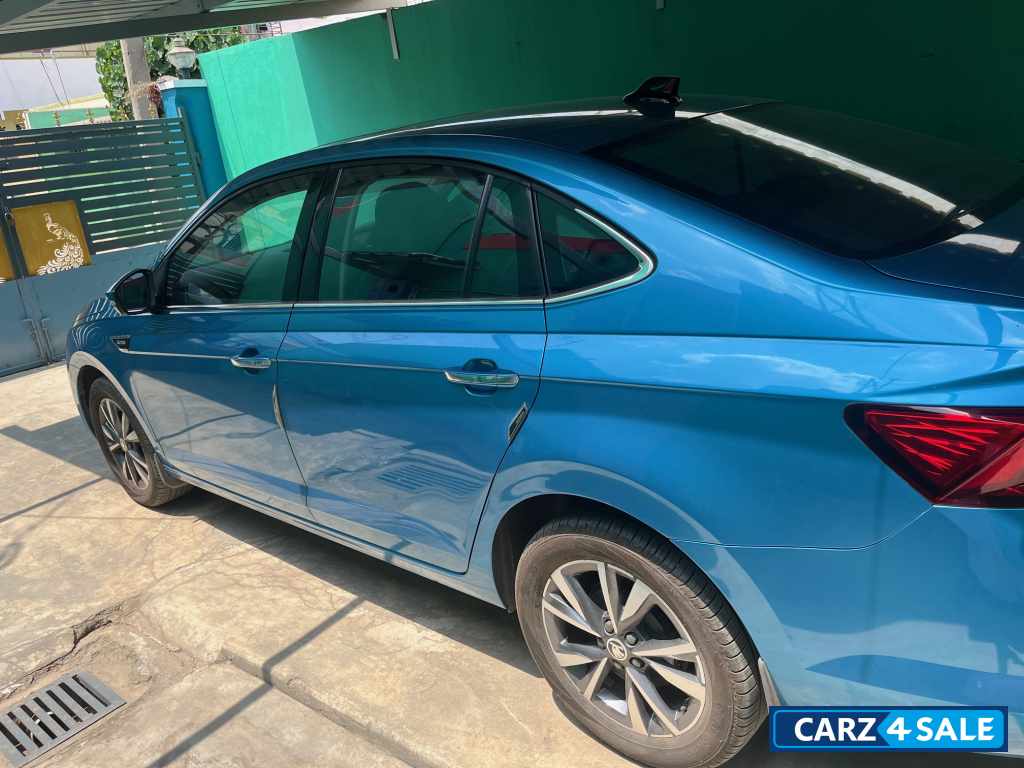 Blue Skoda Slavia Style 1.0 TSI AT