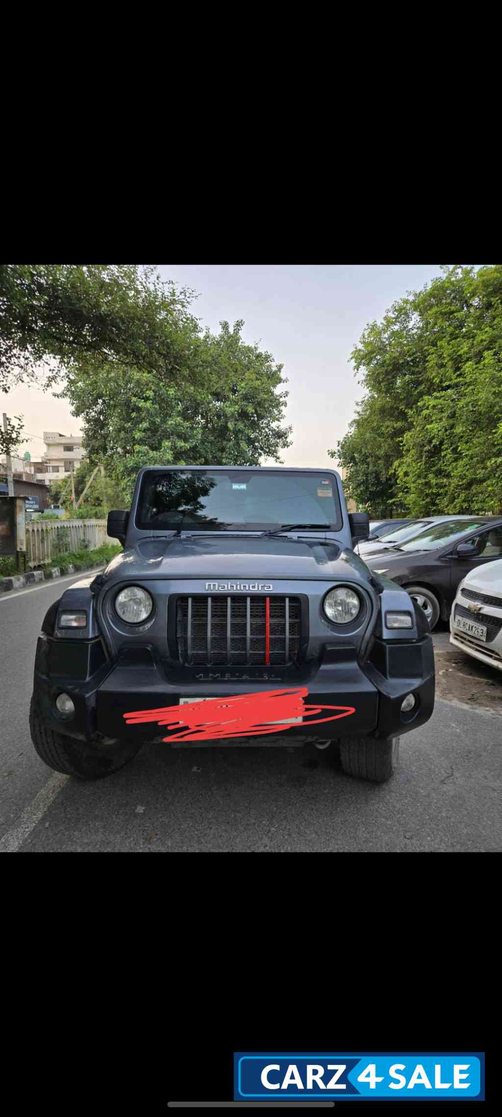 Grey Mahindra Thar 4*4 manual