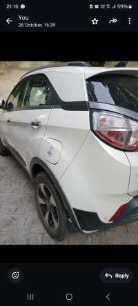 White Tata Nexon Xza