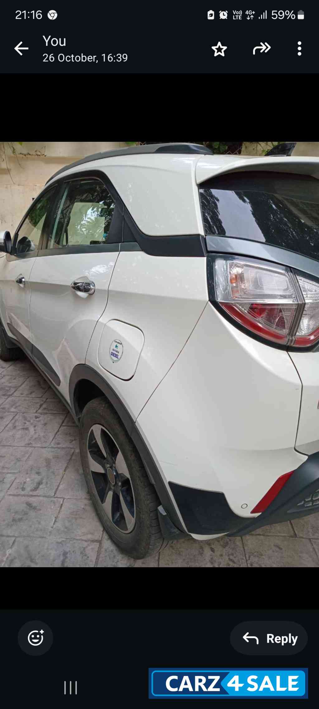 White Tata Nexon Xza White Tata Nexon Xza