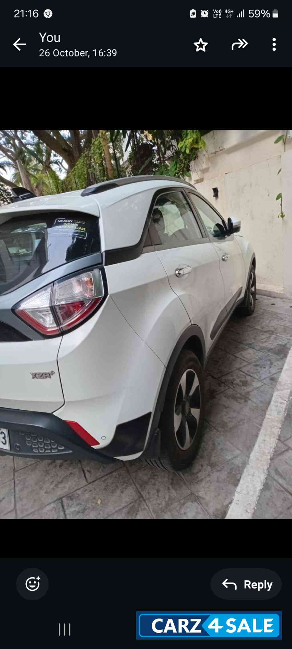 White Tata Nexon Xza White Tata Nexon Xza