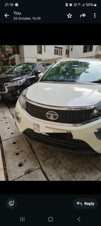 White Tata Nexon Xza