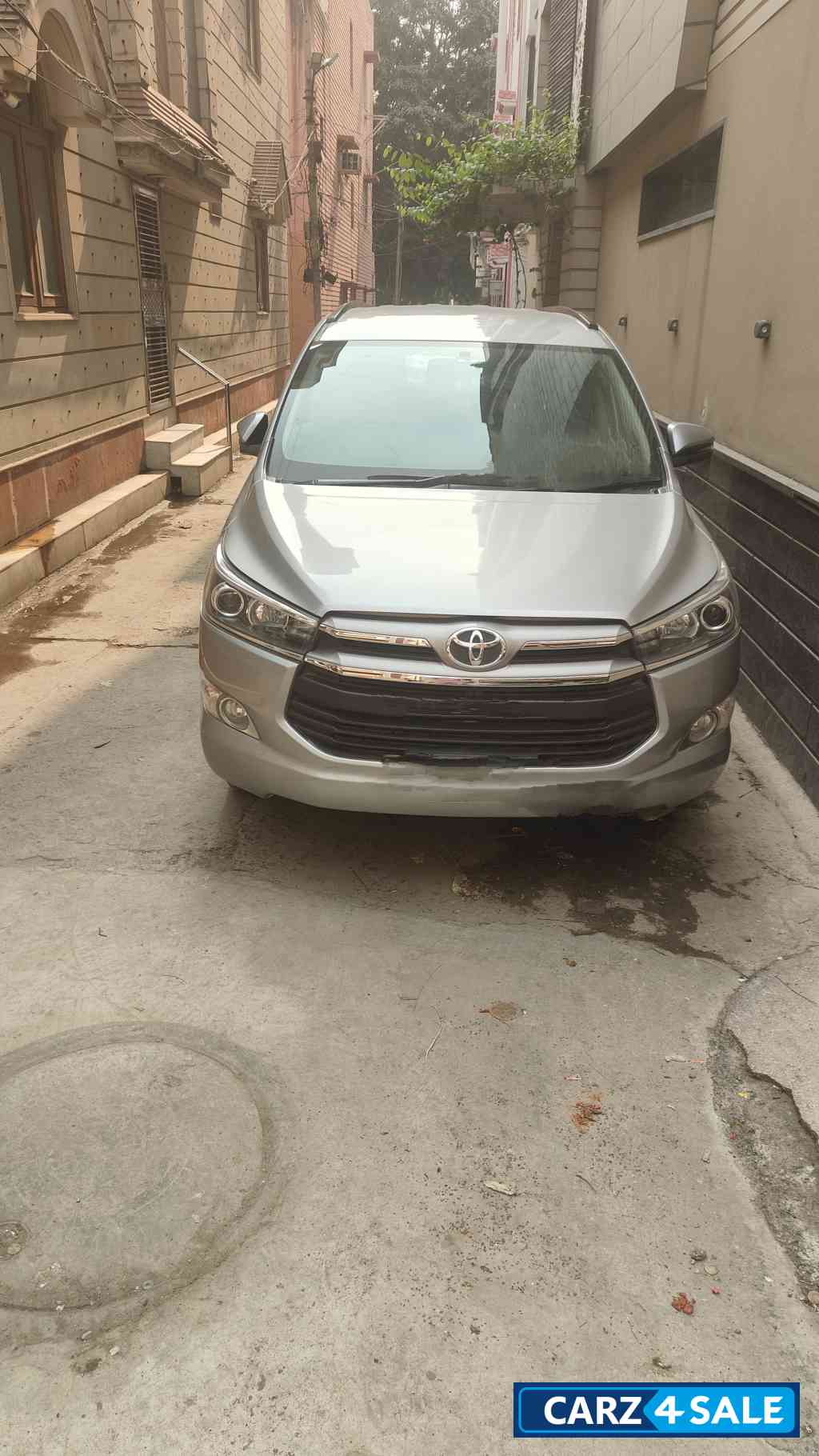 Silver Toyota Innova Crysta vx 7seater