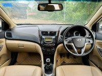 White Hyundai Verna Fluidic sx(o)