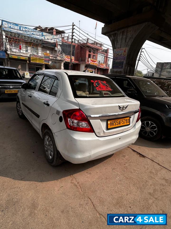Pearl White Maruti Suzuki Dzire tour s cng