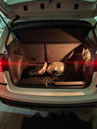 White Skoda Kushaq Ambition