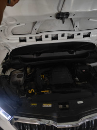 White Skoda Kushaq Ambition