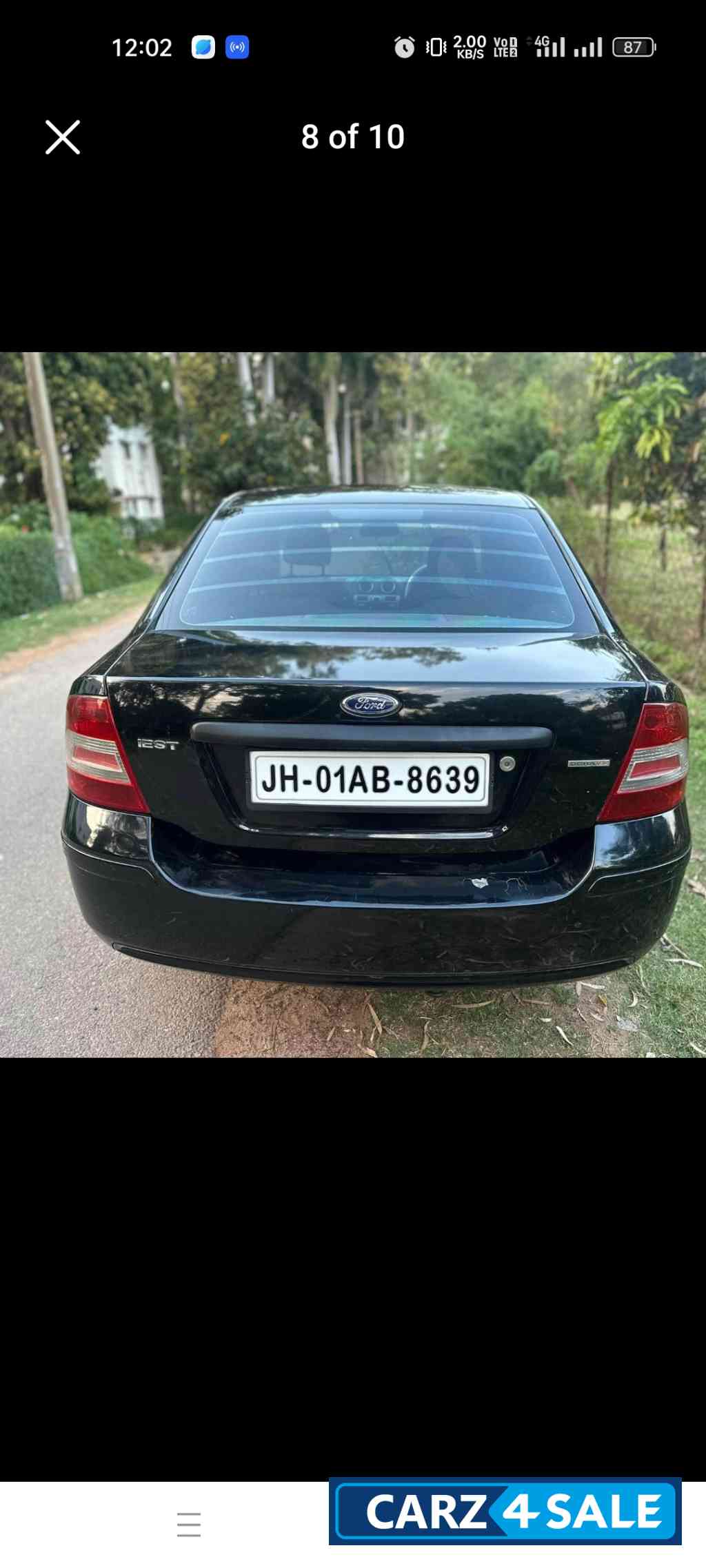 Black Ford Fiesta Exi 1.6