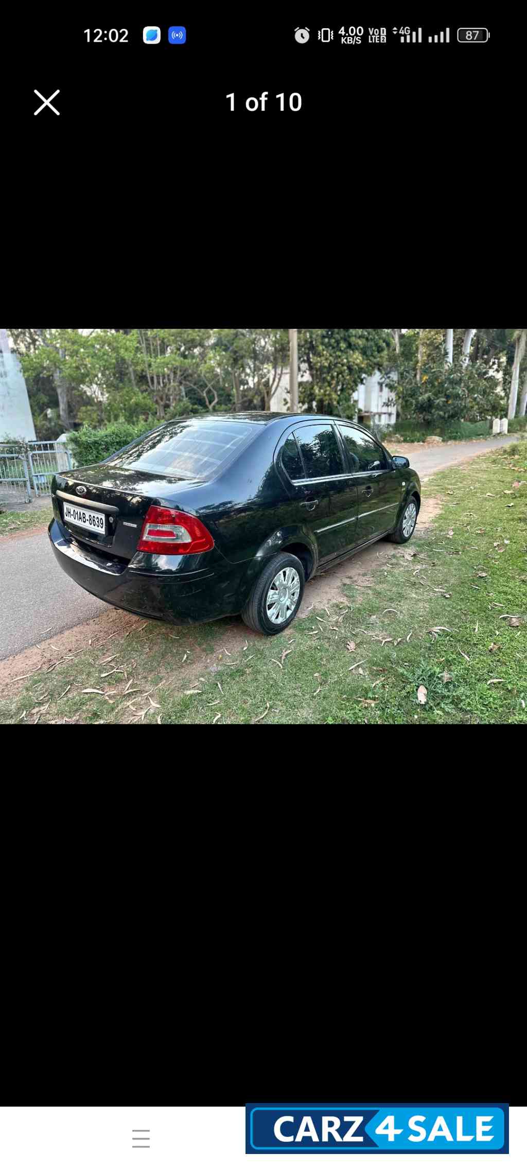 Black Ford Fiesta Exi 1.6