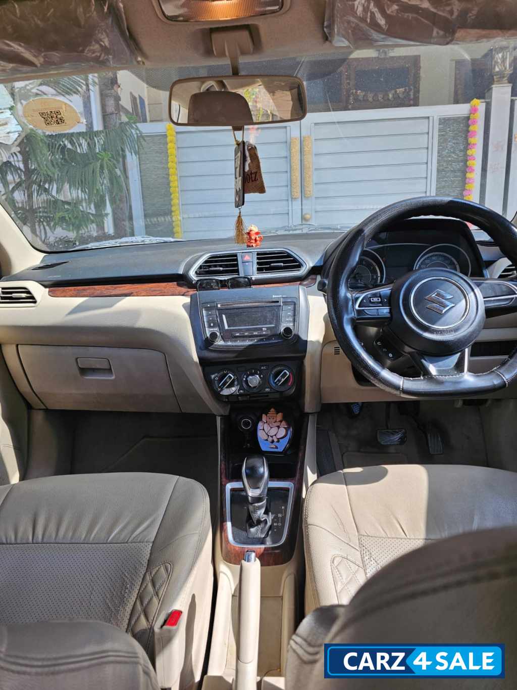 White Maruti Suzuki Dzire Vxi Amt