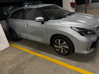 Silver Toyota Glanza G hybrid