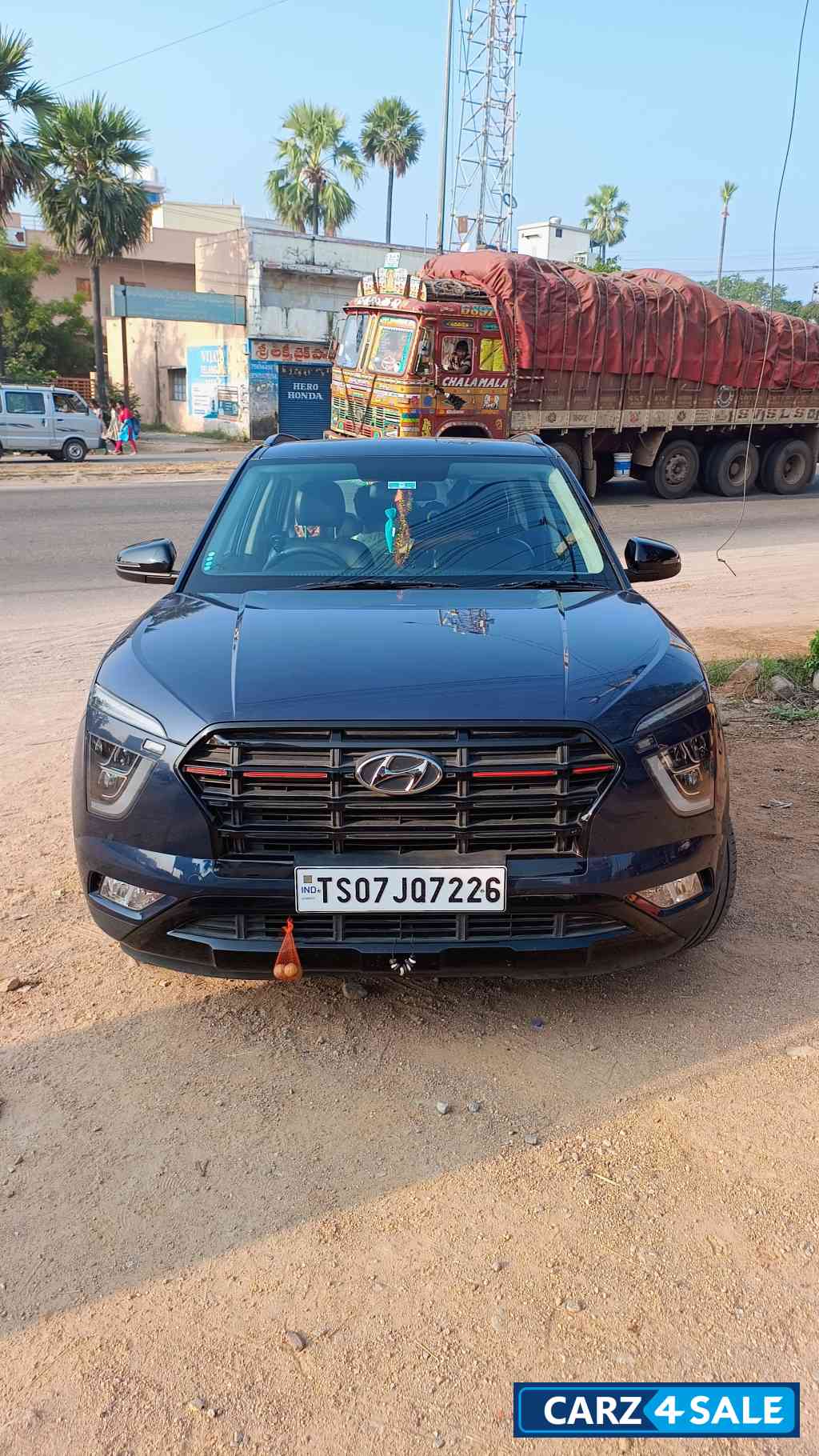 Denim Blue Hyundai Creta S Plus Knight Edition MT Petrol