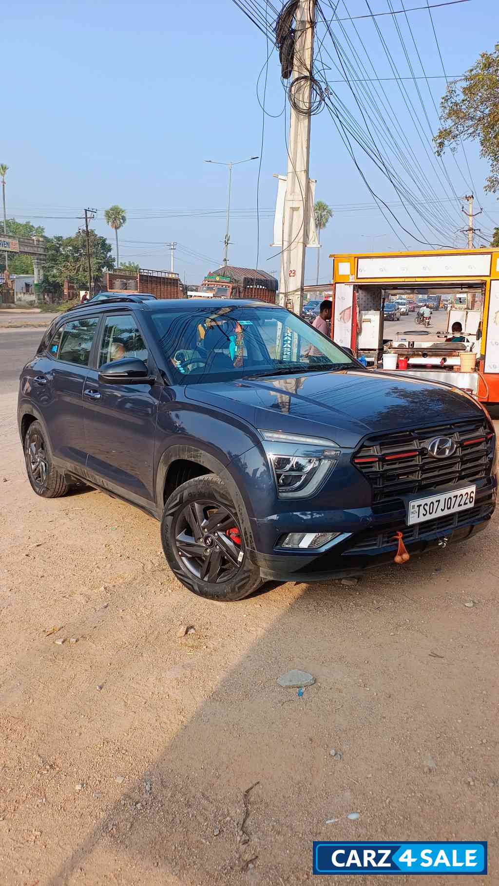 Denim Blue Hyundai Creta S Plus Knight Edition MT Petrol Denim Blue Hyundai Creta S Plus Knight Edition MT Petrol