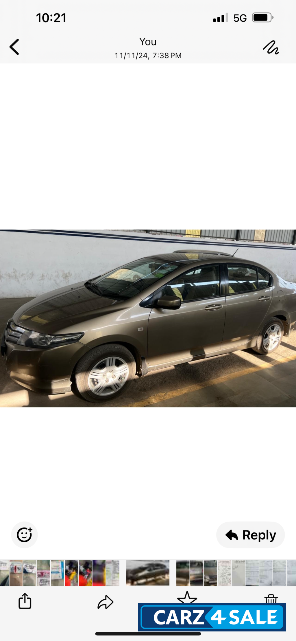 Golden Beige Honda City IV TECH SMT