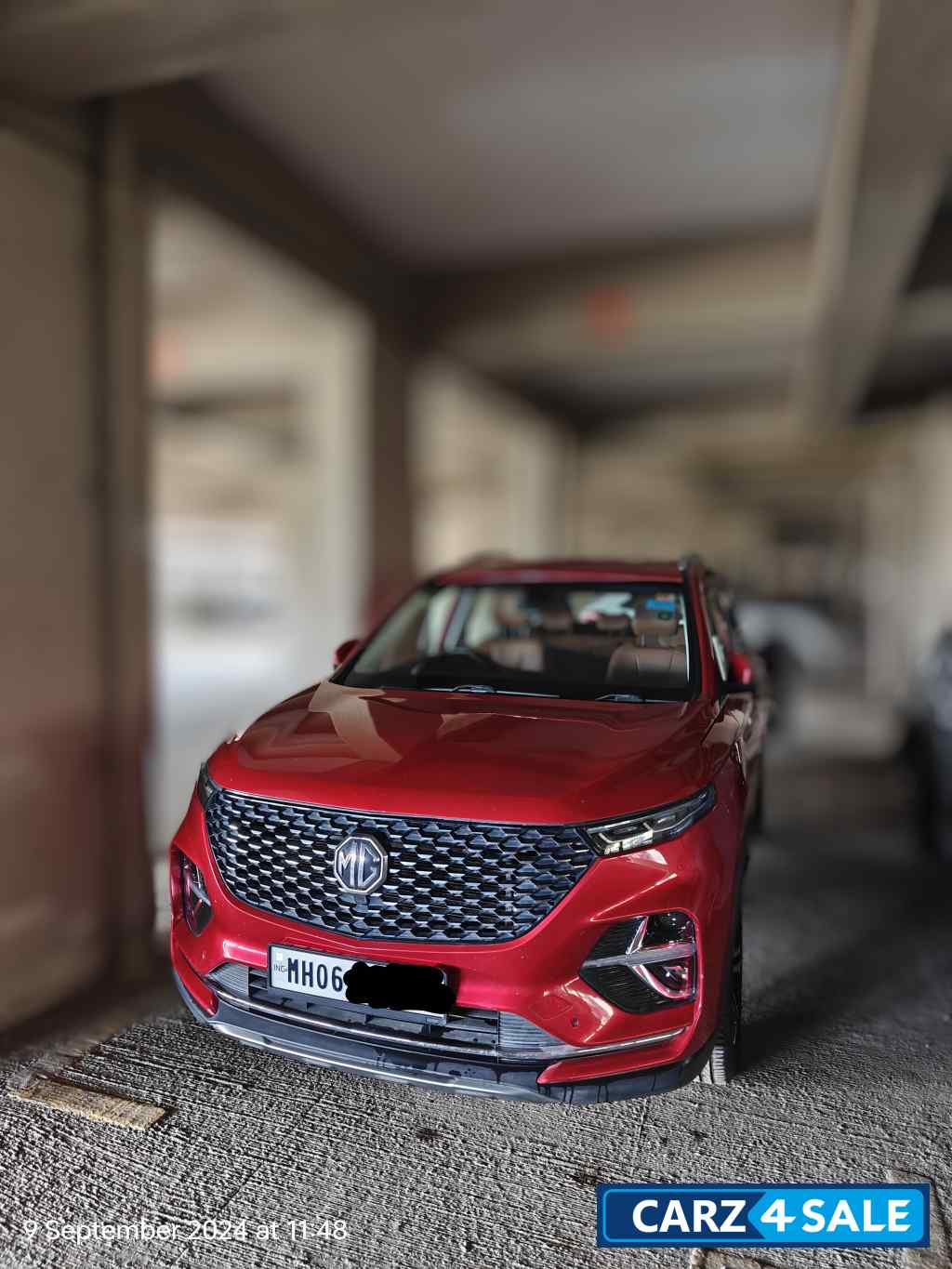 Red MG Hector Plus Smart 2.0 Diesel 7 Seater