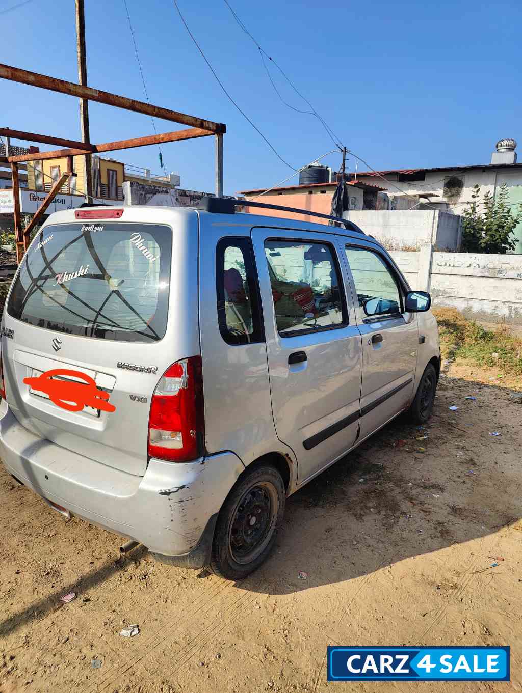 Silver Maruti Suzuki Wagon R 1.1 Vxi minor