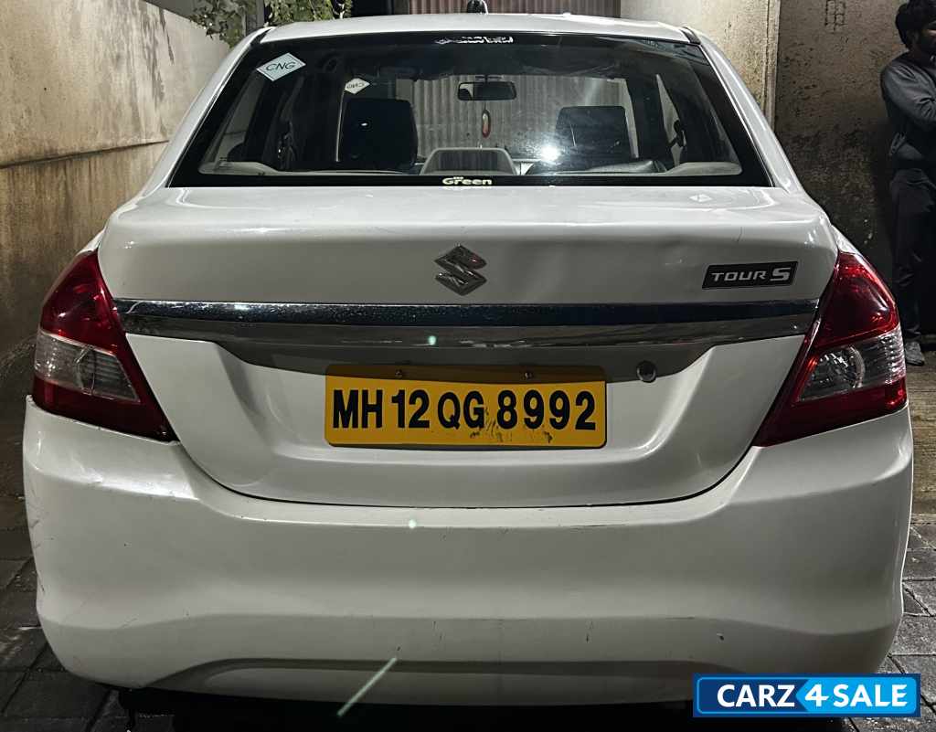 Pearl White Maruti Suzuki Dzire Tour s