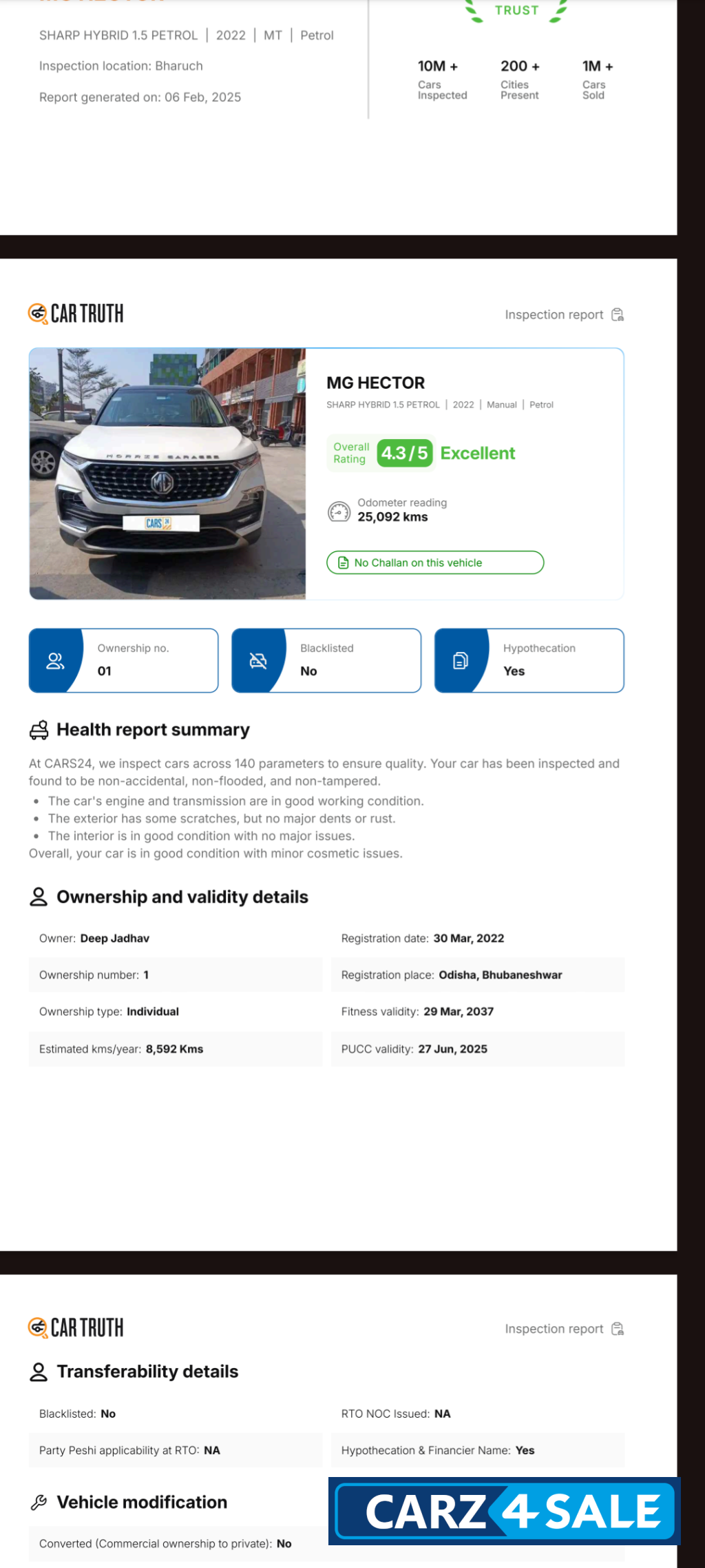MG Hector Sharp hybrid petrol