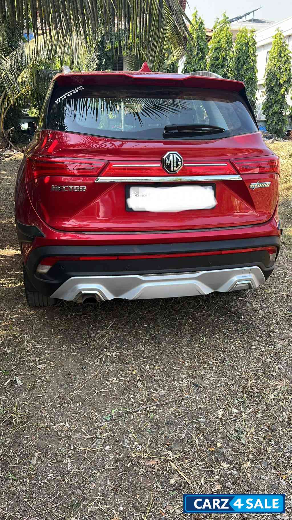 Red MG Hector Smart hybrid